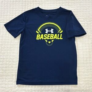 Under Armour Kids Navy Baseball Dri-Fit T-Shirt